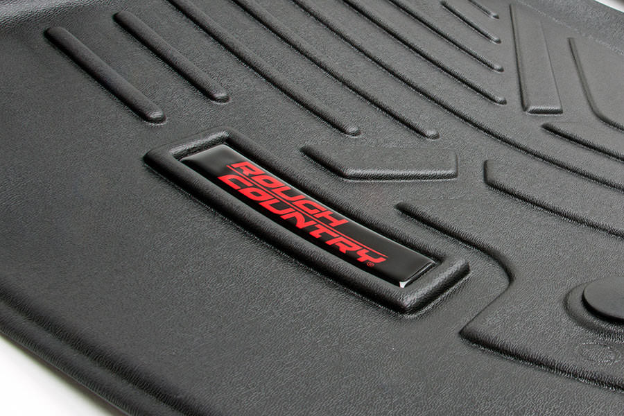 Rough Country | Floor Mats/Liners | Heavy Duty Floor Mats Front/Rear-15-Up Ford F-150 SuperCrew Cab Rough Country | M-51512