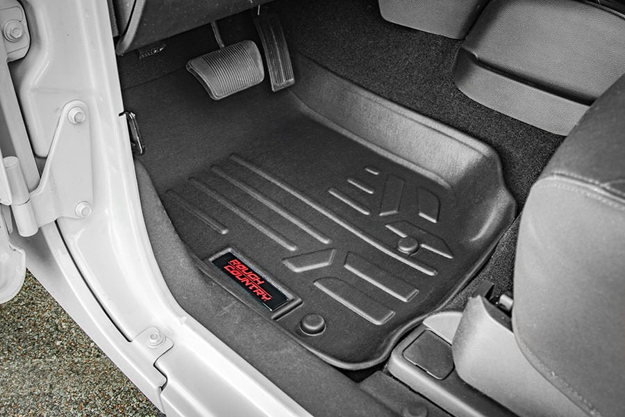 Rough Country | Floor Mats/Liners | Heavy Duty Floor Mats Front/Rear-07-13 Jeep JK Wrangler Unlimited Rough Country | M-60712