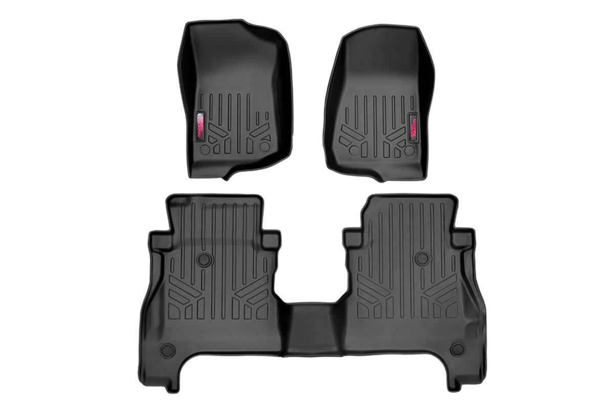Heavy Duty Floor Mats Front & Rear-20 Gladiator JT Rough Country