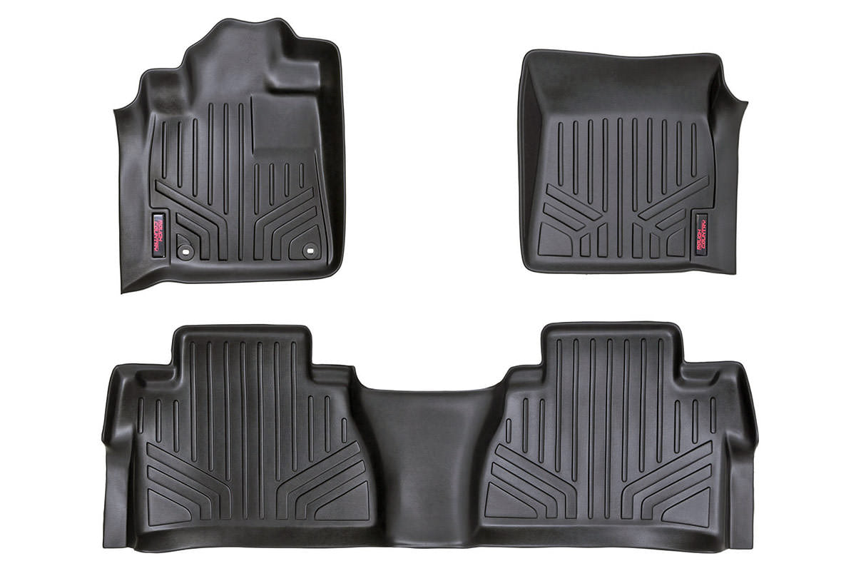 Heavy Duty Floor Mats Front/Rear 14-20 Toyota Tundra Rough Country