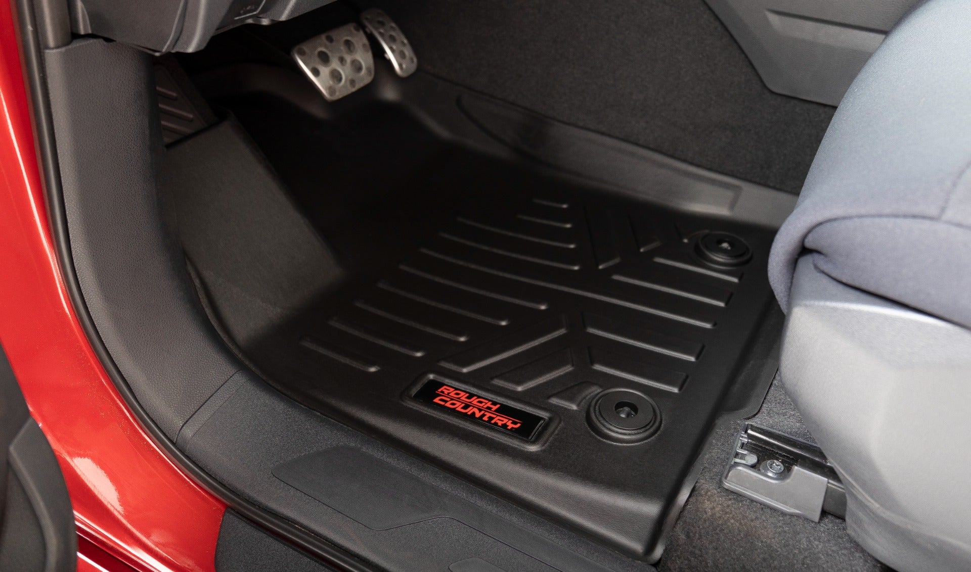 Rough Country | Floor Mats/Liners | Floor Mats Front Row  and Rear Row CrewMax Toyota Tundra 2WD/4WD (22-23) Rough Country | M-71780