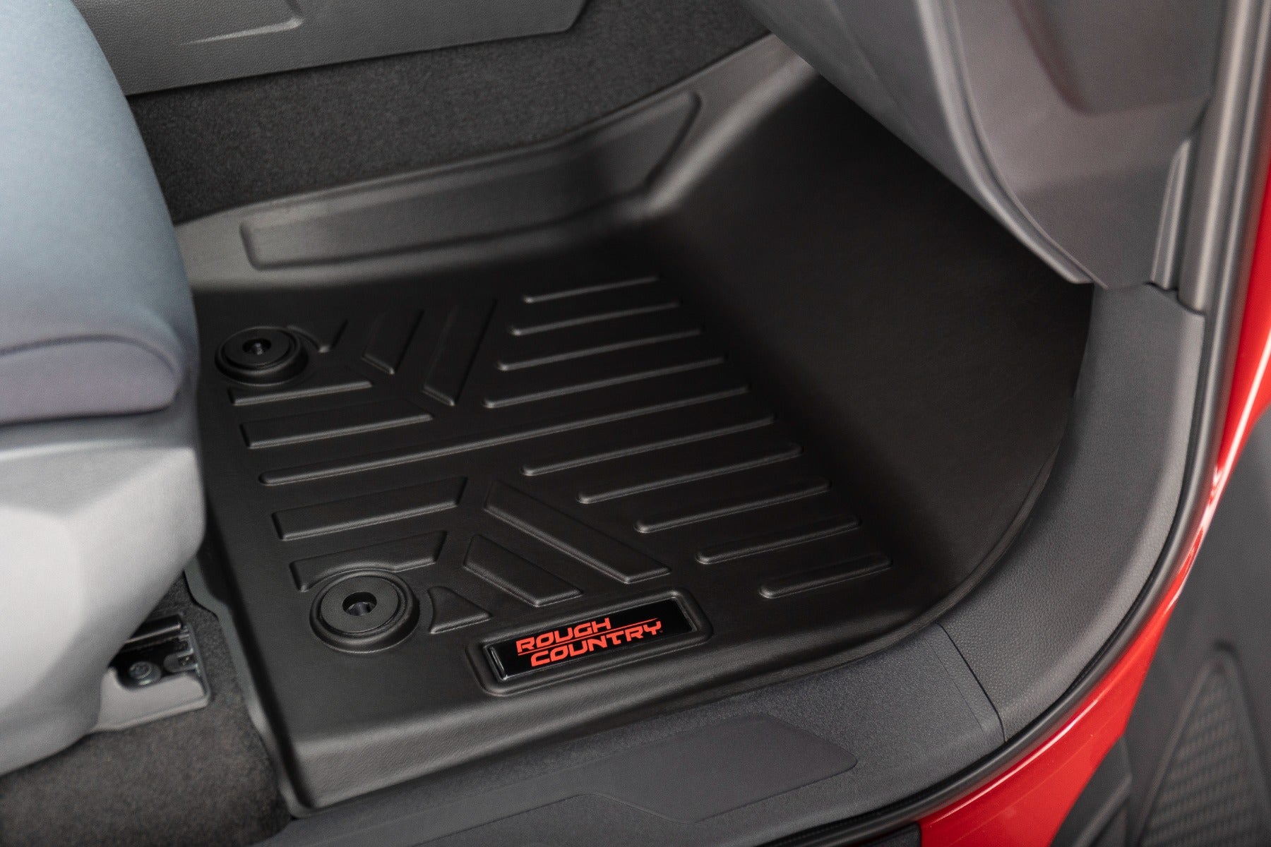 Rough Country | Floor Mats/Liners | Floor Mats Front Row  and Rear Row CrewMax Toyota Tundra 2WD/4WD (22-23) Rough Country | M-71780