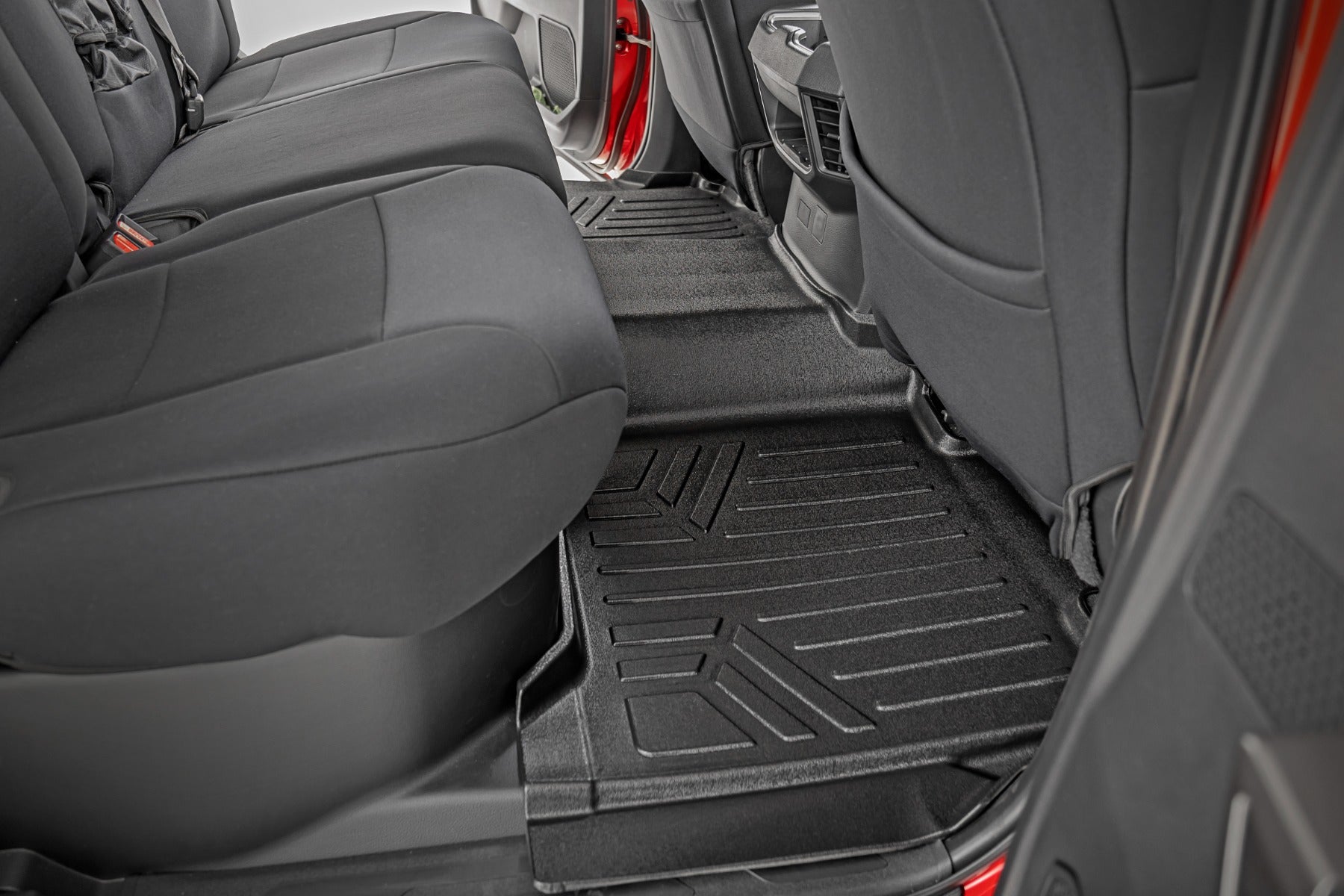 Rough Country | Floor Mats/Liners | Floor Mats Front Row  and Rear Row CrewMax Toyota Tundra 2WD/4WD (22-23) Rough Country | M-71780