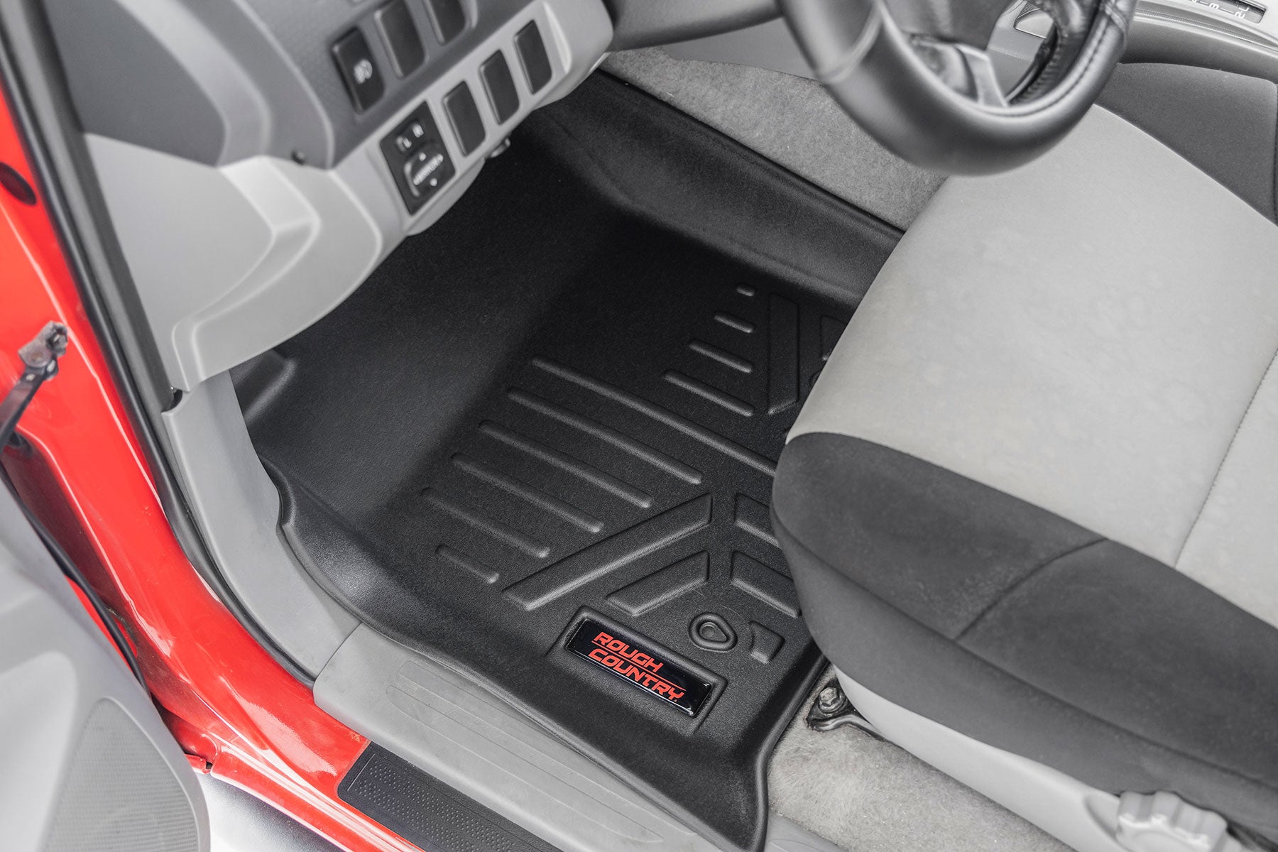 Rough Country | Floor Mats/Liners | Floor Mats Front and Rear Toyota Tacoma 2WD/4WD (2005-2011) Rough Country | M-75113