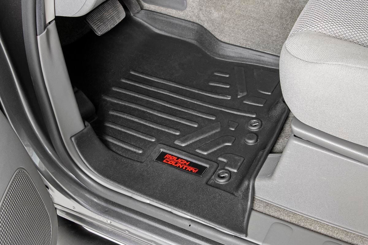 Rough Country | Floor Mats/Liners | Heavy Duty Floor Mats Front/Rear-08-20 Nissan Frontier Crew Cab Rough Country | M-80513