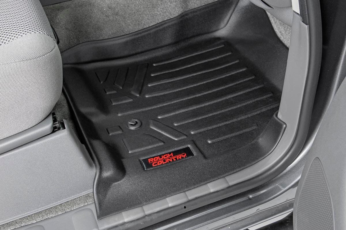 Rough Country | Floor Mats/Liners | Heavy Duty Floor Mats Front/Rear-08-20 Nissan Frontier Crew Cab Rough Country | M-80513