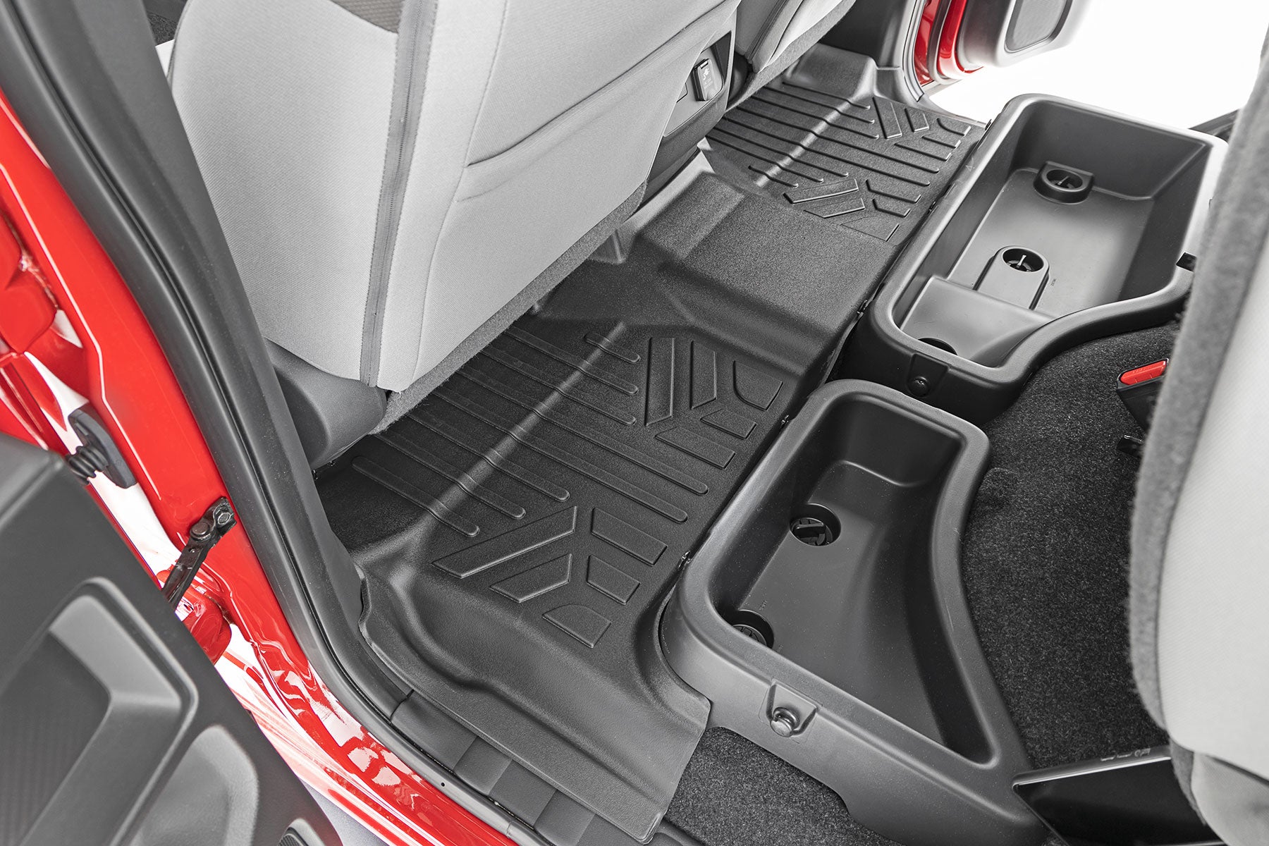 Rough Country | Floor Mats/Liners | Floor Mats Front Rear and Rear Row Crew Cab Nissan Frontier 2WD/4WD (22-23) Rough Country | M-80515
