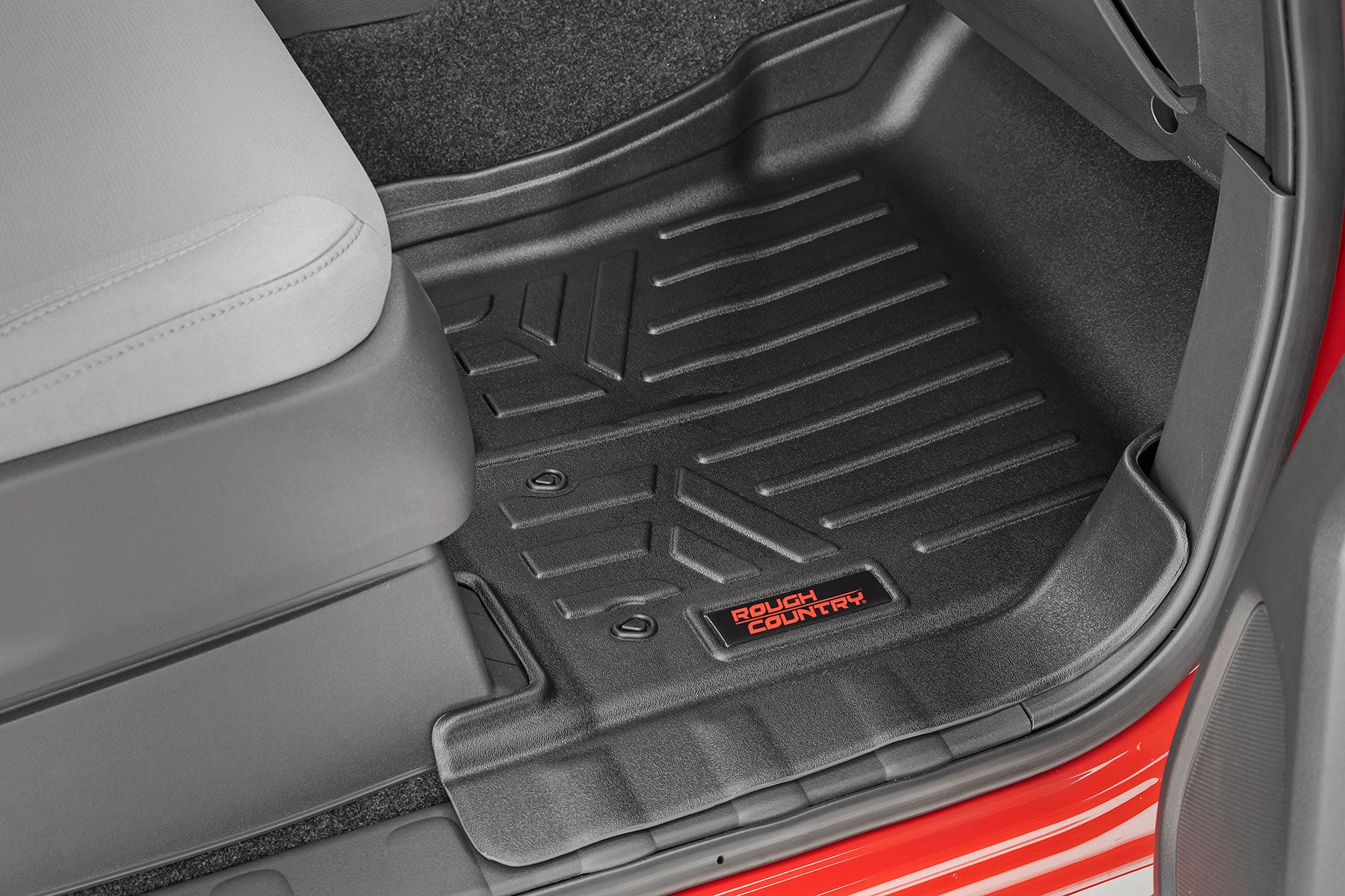 Rough Country | Floor Mats/Liners | Floor Mats Front Rear and Rear Row Crew Cab Nissan Frontier 2WD/4WD (22-23) Rough Country | M-80515