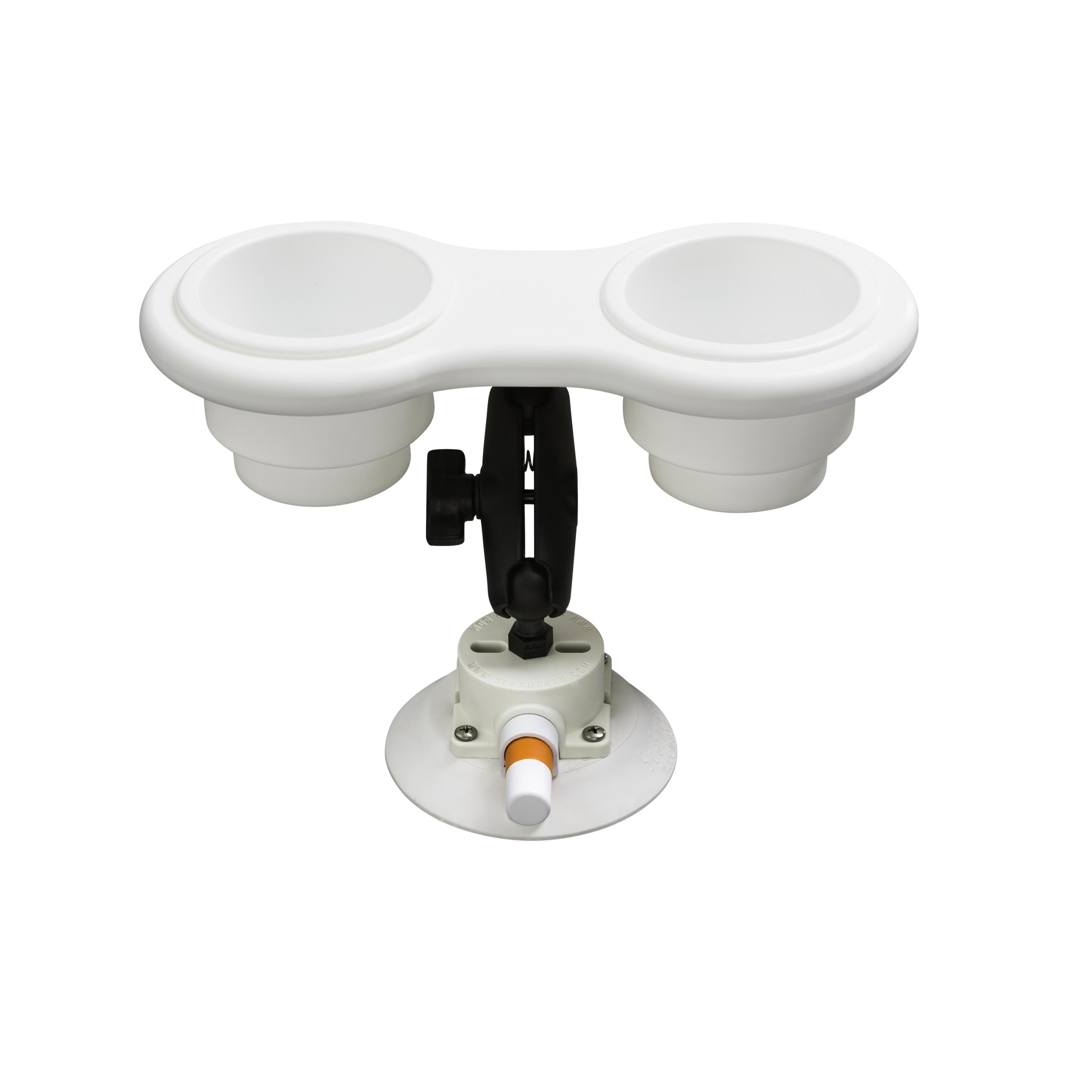 SeaSucker | Cup Holders | 2-Cup Holder - Angle Mount
(White or Black) | MC5303