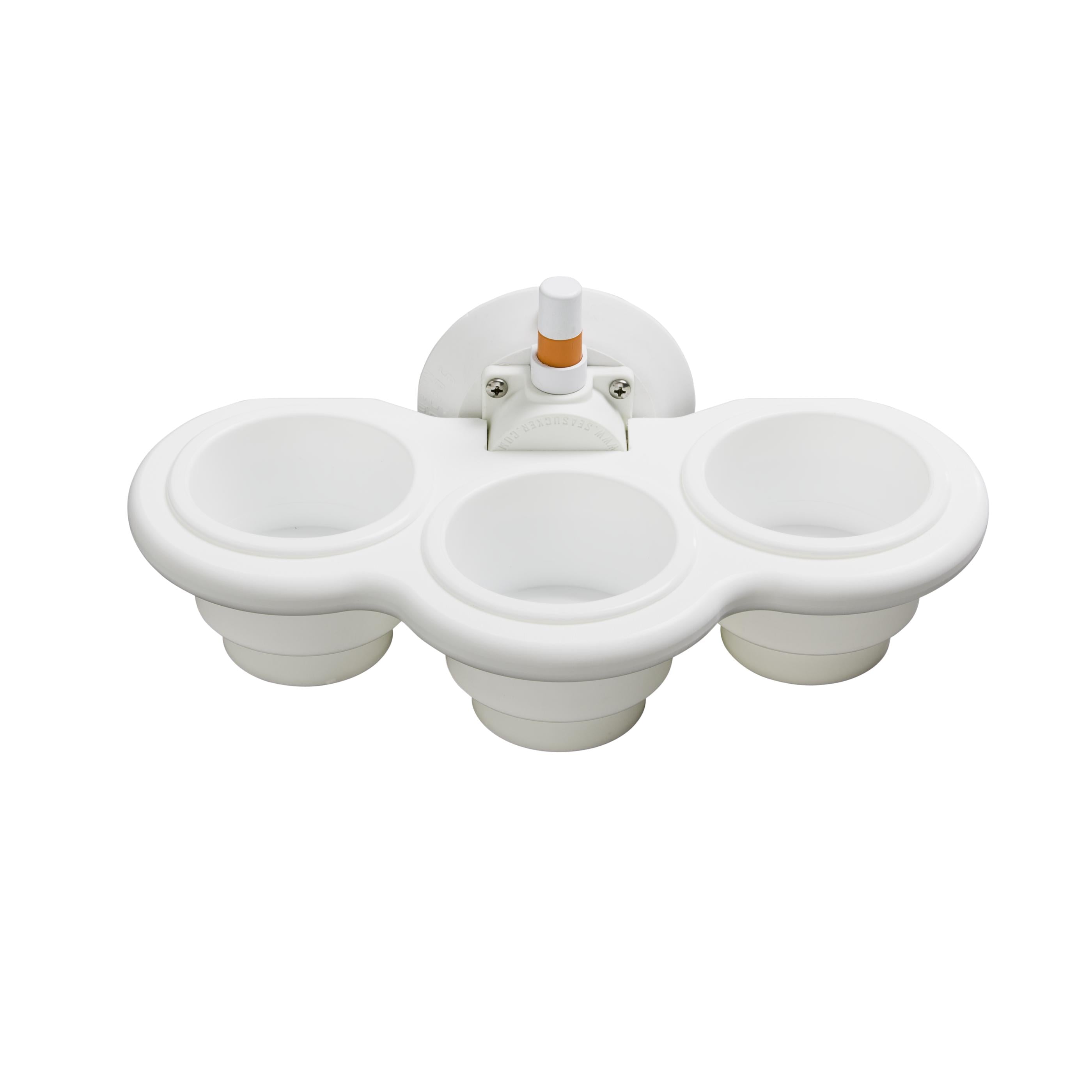 SeaSucker | Cup Holders | 3-Cup Holder - Vertical Mount
(White or Black) | MC5311