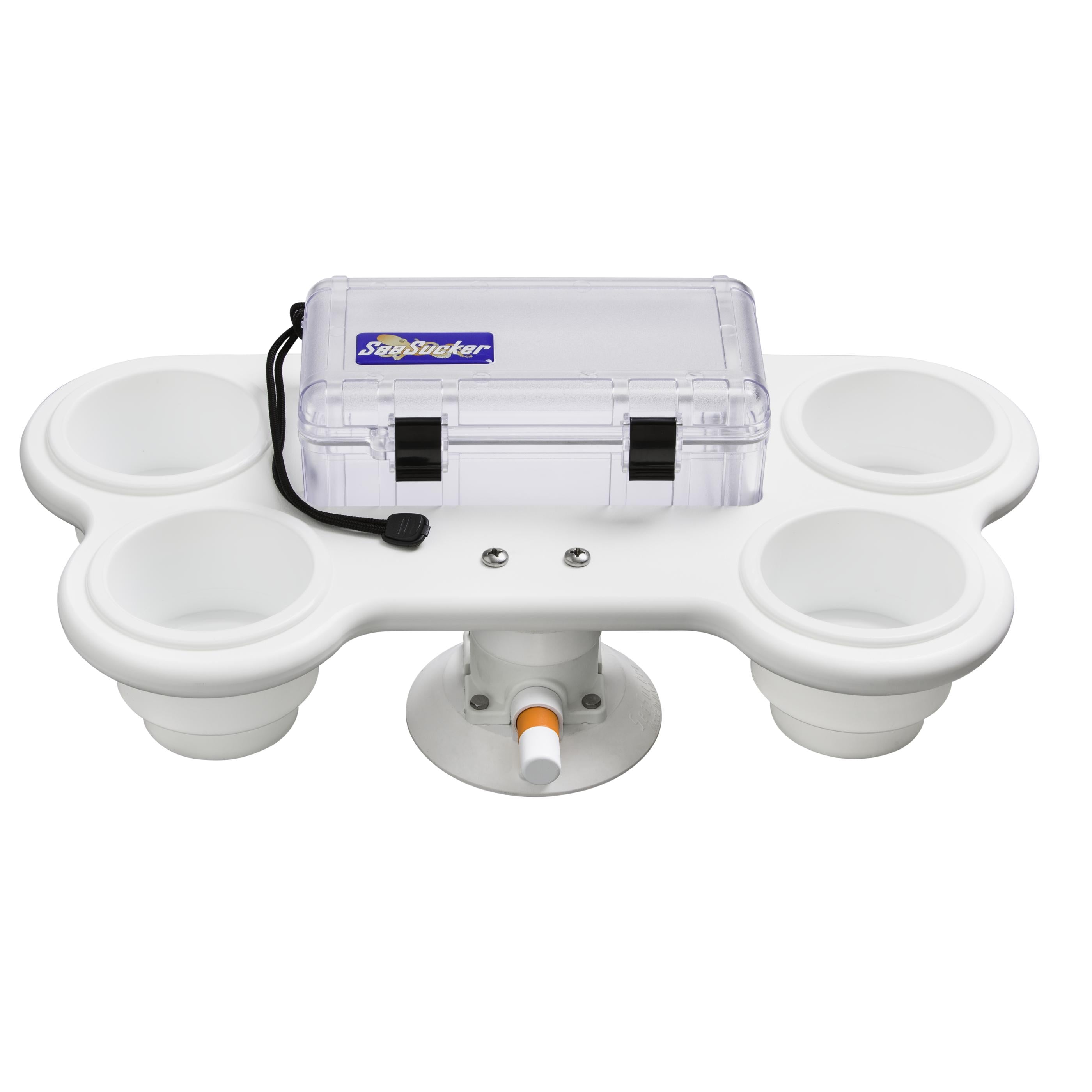 SeaSucker | Cup Holders | 4-Cup Holder with Large Dry Box | MC5326