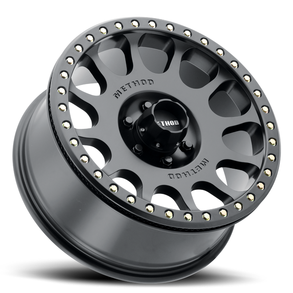 METHOD WHEELS | Aluminum Wheels 17x8.5 Beadlock MR105 Bolt Pattern 6 On 135 Offset 0 Lip Size 1.46 Matte Black MB Method | MR10578516500B