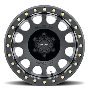 METHOD WHEELS | Aluminum Wheels 17x8.5 Beadlock MR105 Bolt Pattern 6 On 135 Offset 0 Lip Size 1.46 Matte Black MB Method | MR10578516500B