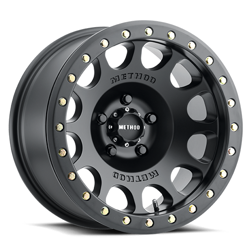 METHOD WHEELS | Aluminum Wheels 17x8.5 Beadlock MR105 Bolt Pattern 5 On 139.7 Offset 0 Lip Size 1.46 Matte Black MB Method | MR10578555500B
