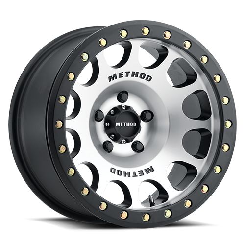 METHOD WHEELS | Aluminum Wheels 17x9 Beadlock MR105 Bolt Pattern 5 On 127 Offset -38 Lip Size 1.77 Matte Black MBM Machined Face Method | MR10579050338B