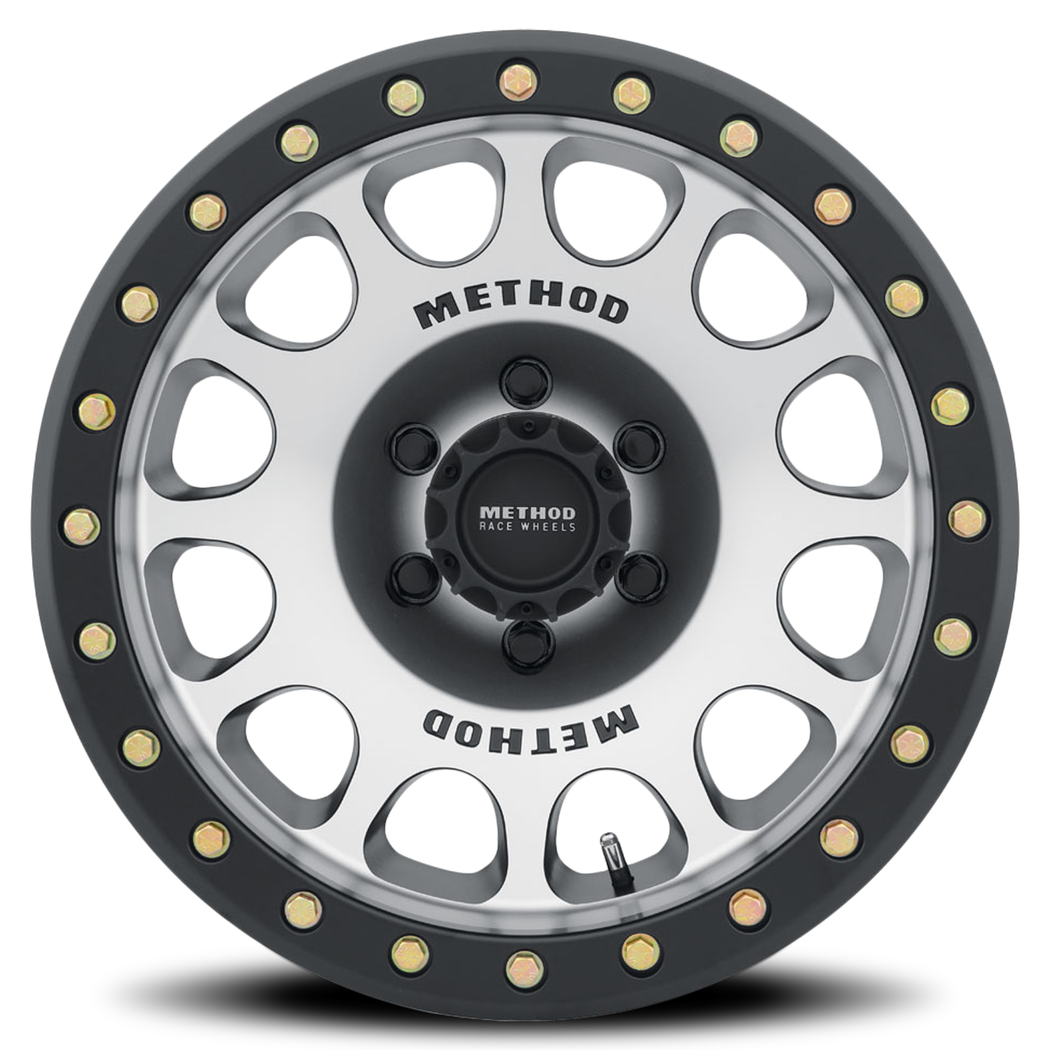 METHOD WHEELS | Aluminum Wheels 17x9 Beadlock MR105 Bolt Pattern 6 On 139.7 Offset -38 Lip Size 1.77 Matte Black MBM Machined Face Method | MR10579060338B