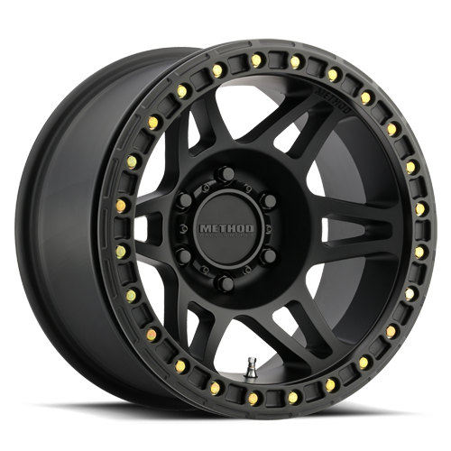 METHOD WHEELS | Aluminum Wheels 17x9 Beadlock MR106 Bolt Pattern 5 On 127 Offset -44 Lip Size 0 Matte Black MB Method | MR10679050544B