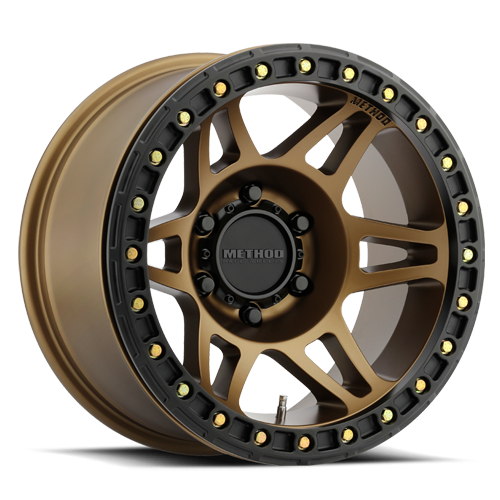 METHOD WHEELS | Aluminum Wheels 17x9 Beadlock MR106 Bolt Pattern 8 On 165.1 Offset -44 Lip Size 0 Method Bronze BRZ Method | MR10679080944B