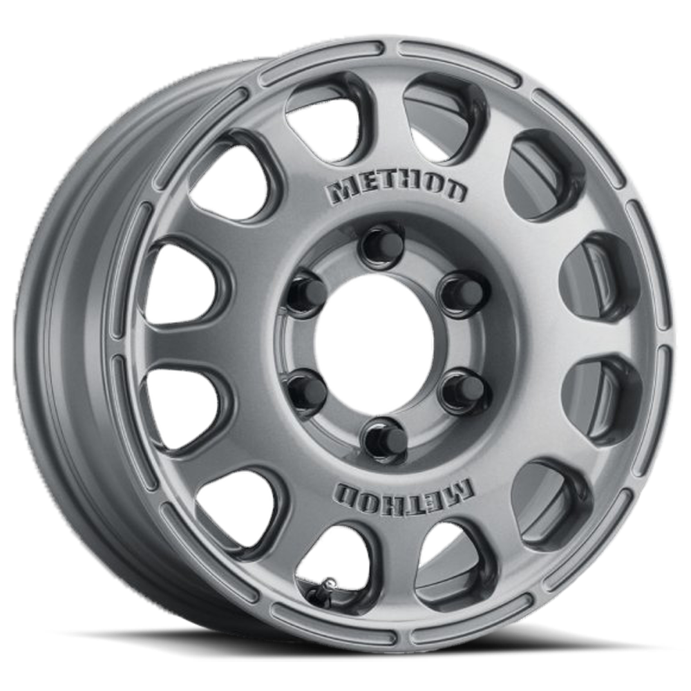 METHOD WHEELS | Aluminum Wheels 16x7 MR107 Bolt Pattern 5 On 165.1 Offset 25 Lip Size 0 Gloss Titanium Method | MR10767059825