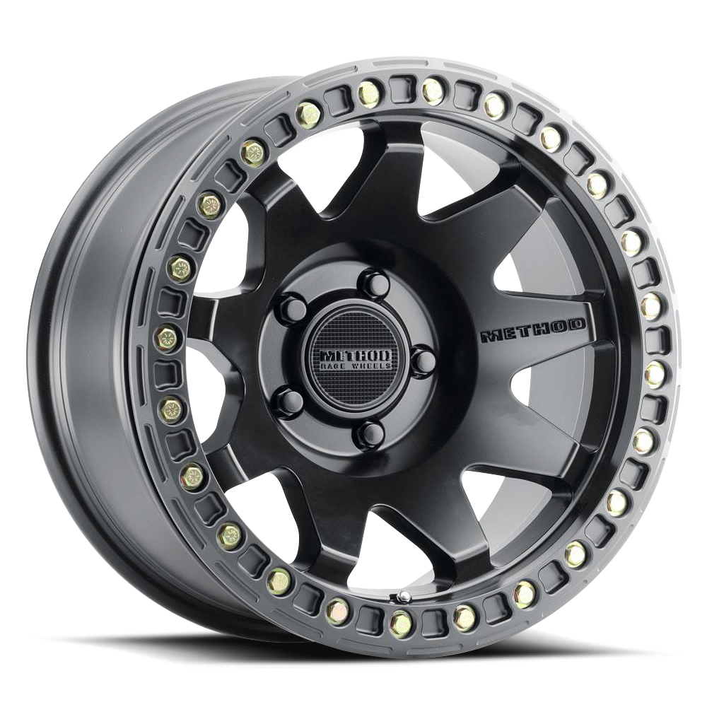 METHOD WHEELS | Aluminum Wheels 17x9 MR108 Bolt Pattern 5 On 127 Offset -44 Lip Size 0.63 Matte Black MB Method | MR10879050544B