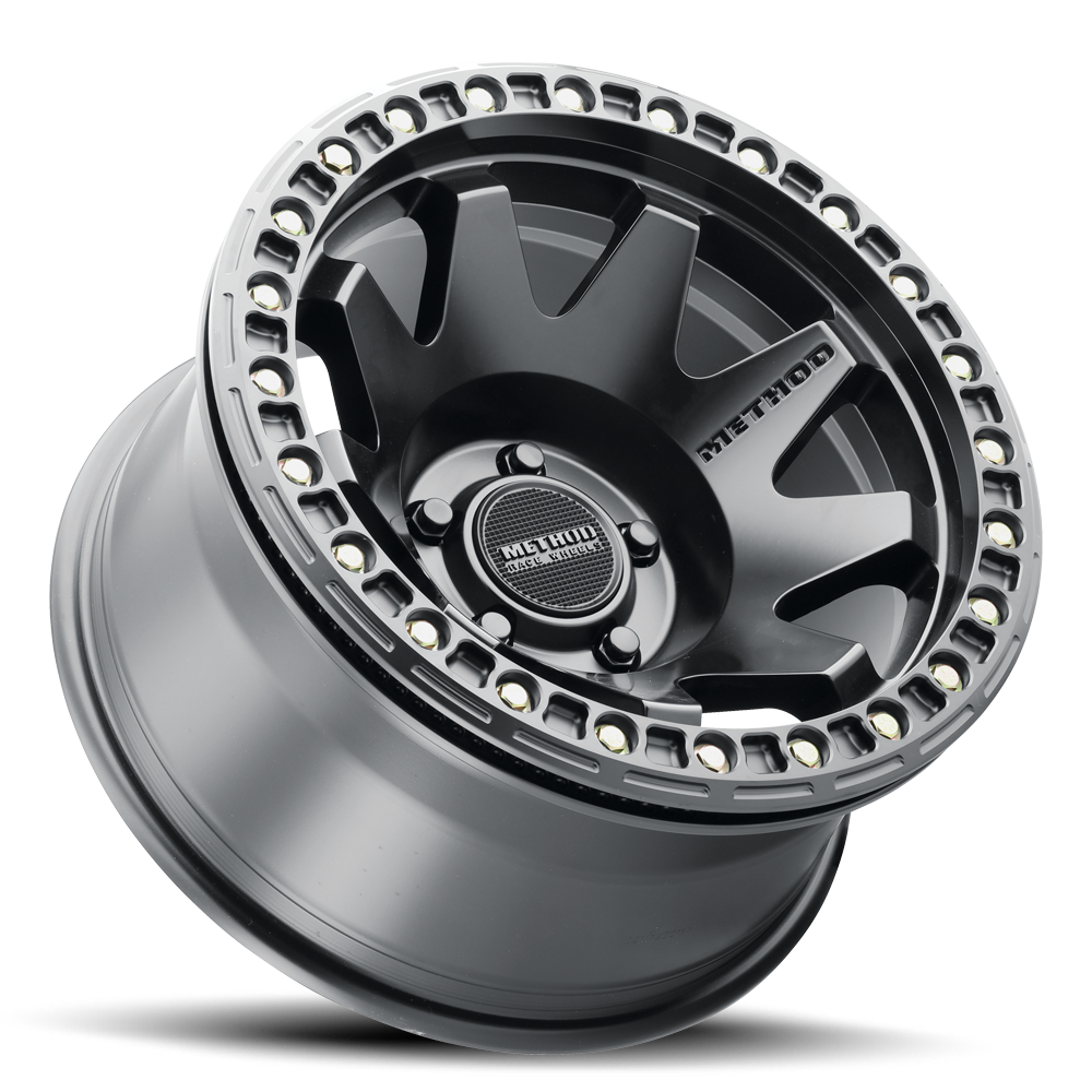 METHOD WHEELS | Aluminum Wheels 17x9 MR108 Bolt Pattern 5 On 127 Offset -44 Lip Size 0.63 Matte Black MB Method | MR10879050544B