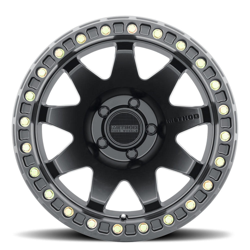 METHOD WHEELS | Aluminum Wheels 17x9 MR108 Bolt Pattern 5 On 127 Offset -44 Lip Size 0.63 Matte Black MB Method | MR10879050544B
