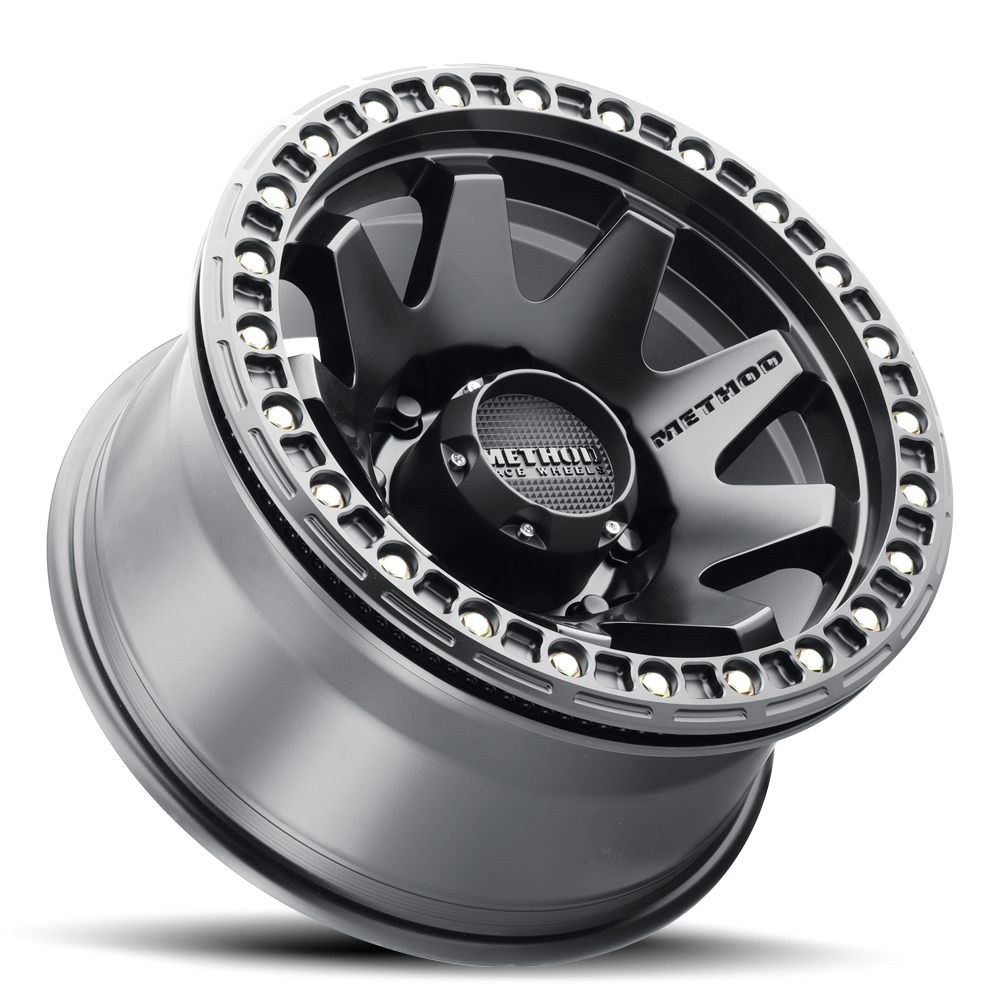 METHOD WHEELS | Aluminum Wheels 17x9 MR108 Bolt Pattern 8 On 165.1 Offset -44 Lip Size 0.63 Matte Black MB Method | MR10879080544B