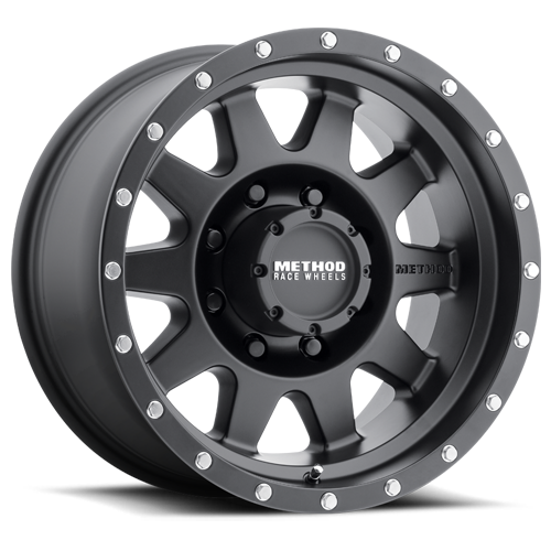 METHOD WHEELS | Aluminum Wheels 16x7 The Standard MR301 Bolt Pattern 8 On 165.1 Offset 0 Lip Size 1.69 Matte Black MB Method | MR30167080500