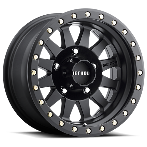 METHOD WHEELS | Aluminum Wheels 15x10 Double Standard MR304 Bolt Pattern 5 On 114.3 Offset -50 Lip Size 5.43 Matte Black MB Method | MR30451012550N