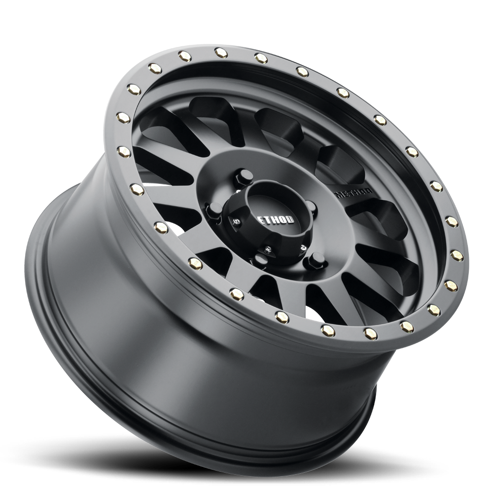 METHOD WHEELS | Aluminum Wheels 15x10 Double Standard MR304 Bolt Pattern 5 On 139.7 Offset -50 Lip Size 5.43 Matte Black MB Method | MR30451055550N