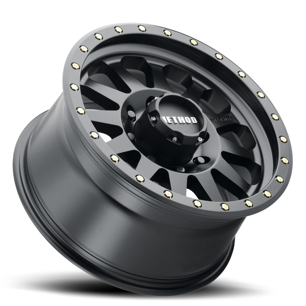 METHOD WHEELS | Aluminum Wheels 16x8 Double Standard MR304 Bolt Pattern 8 On 165.1 Offset 0 Lip Size 2.76 Matte Black MB Method | MR30468080500