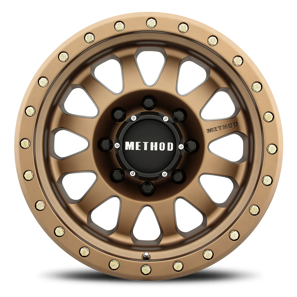 METHOD WHEELS | Aluminum Wheels 17x8.5 Double Standard MR304 Bolt Pattern 8 On 165.1 Offset 0 Lip Size 2.6 Method Bronze BRZ Method | MR30478580900