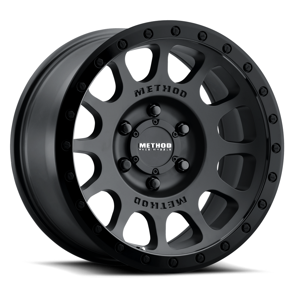 METHOD WHEELS | Aluminum Wheels 16x8 NV MR305 Bolt Pattern 6 On 139.7 Offset 0 Lip Size 1.57 Double Black BK Method | MR305680601000