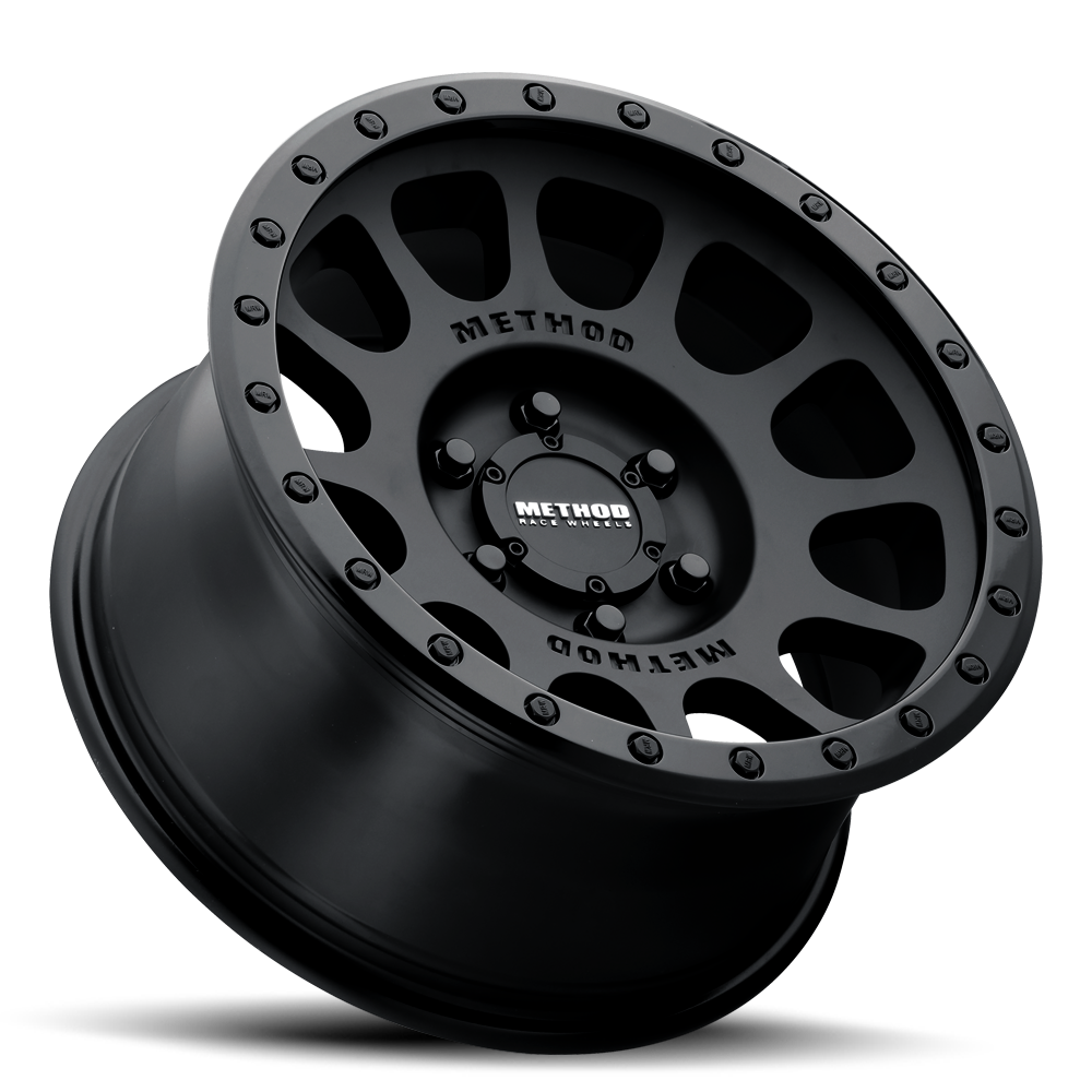METHOD WHEELS | Aluminum Wheels 16x8 NV MR305 Bolt Pattern 6 On 139.7 Offset 0 Lip Size 1.57 Double Black BK Method | MR305680601000