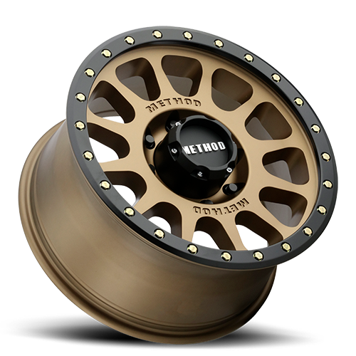METHOD WHEELS | Aluminum Wheels 16x8 NV MR305 Bolt Pattern 6 On 139.7 Offset 0 Lip Size 1.57 Method Bronze BRZ Black Street Loc Method | MR30568060900