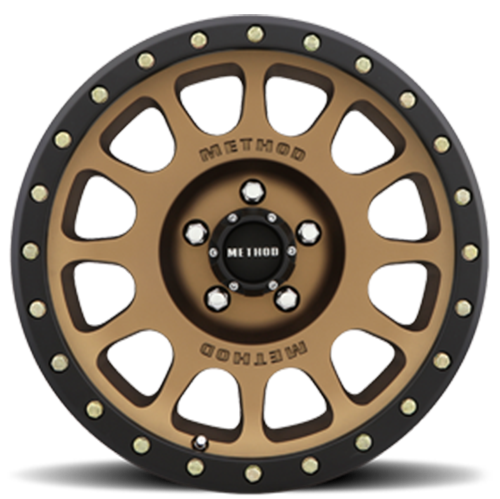METHOD WHEELS | Aluminum Wheels 17x8.5 NV MR305 Bolt Pattern 5 On 139.7 Offset 0 Lip Size 1.3 Method Bronze BRZ Black Street Loc Method | MR30578555900