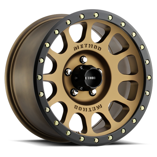 METHOD WHEELS | Aluminum Wheels 17x8.5 NV MR305 Bolt Pattern 5 On 150 Offset 25 Lip Size 1.18 Method Bronze BRZ Black Street Loc Method | MR30578558925