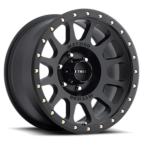 METHOD WHEELS | Aluminum Wheels 17x8.5 NV MR305 Bolt Pattern 6 On 139.7 Offset 25 Lip Size 1.18 Matte Black MB Method | MR30578560525