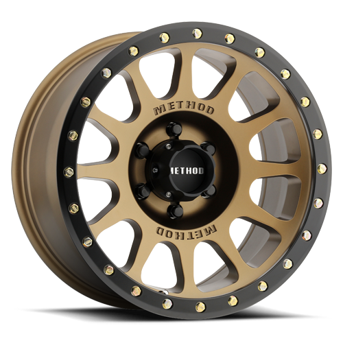METHOD WHEELS | Aluminum Wheels 17x8.5 NV MR305 Bolt Pattern 6 On 120 Offset 25 Lip Size 1.18 Method Bronze BRZ Black Street Loc Method | MR30578562925