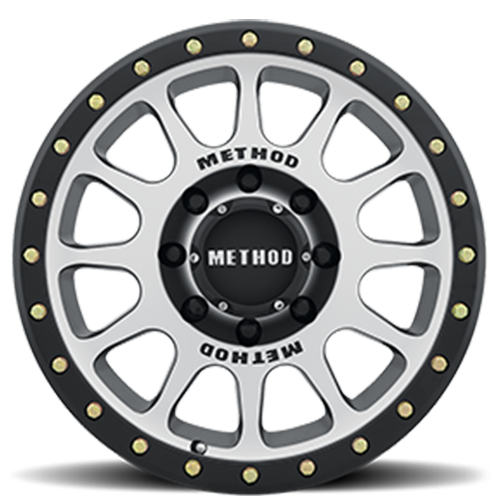 METHOD WHEELS | Aluminum Wheels 17x8.5 NV MR305 Bolt Pattern 8 On 170 Offset 0 Lip Size 1.3 Black BM Machined Face-Black Street Loc Method | MR30578587300