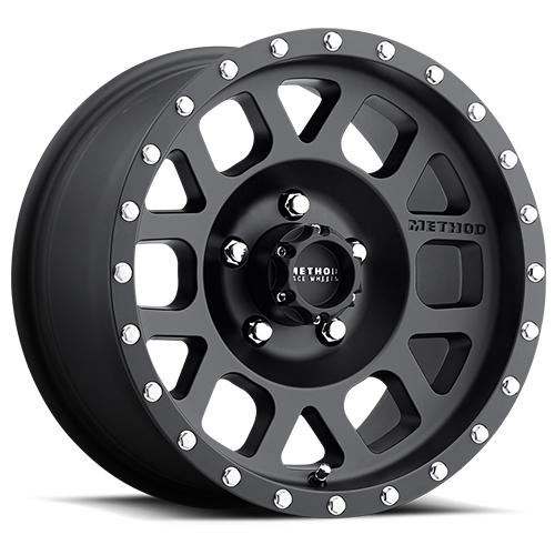 METHOD WHEELS | Aluminum Wheels 17x8.5 Mesh MR306 Bolt Pattern 5 On 127 Offset 0 Lip Size 1.81 Matte Black MB Method | MR30678550500