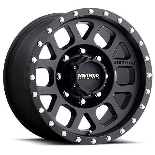 METHOD WHEELS | Aluminum Wheels 18x9 Mesh MR306 Bolt Pattern 8 On 165.1 Offset 18 Lip Size 1.73 Matte Black MB Method | MR30689080518