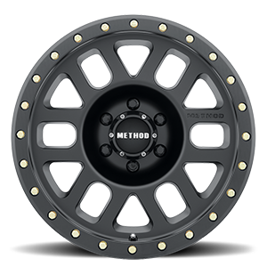METHOD WHEELS | Aluminum Wheels 17x8.5 Grid MR309 Bolt Pattern 6 On 139.7 Offset 0 Lip Size 1.61 Matte Black MB Method | MR30978560500