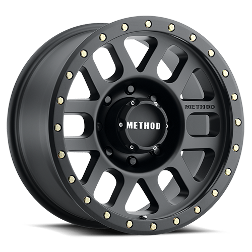 METHOD WHEELS | Aluminum Wheels 17x8.5 Grid MR309 Bolt Pattern 8 On 165.1 Offset 0 Lip Size 1.61 Matte Black MB Method | MR30978580500