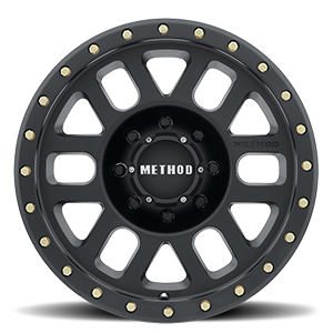 METHOD WHEELS | Aluminum Wheels 17x8.5 Grid MR309 Bolt Pattern 8 On 180 Offset 0 Lip Size 1.61 Matte Black MB Method | MR30978588500