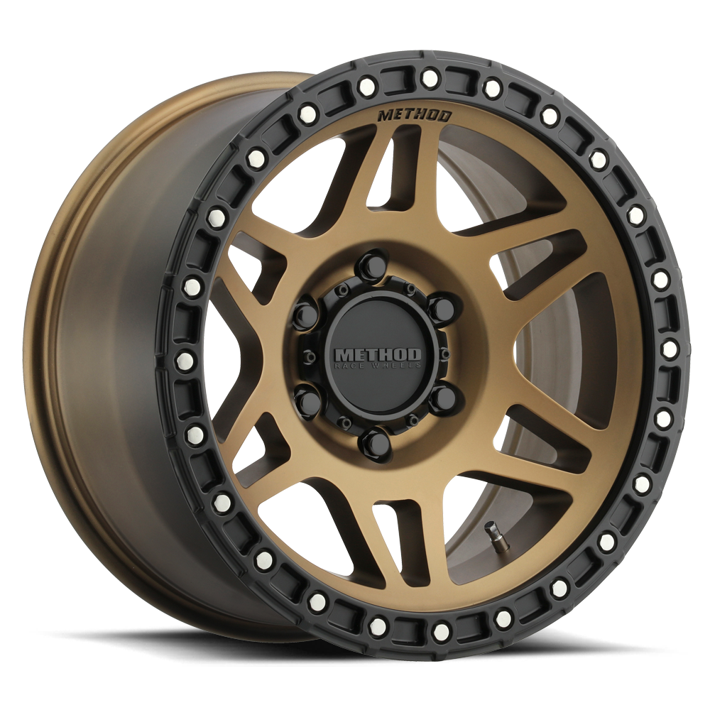 METHOD WHEELS | Aluminum Wheels 17x8.5 MR312 Bolt Pattern 5 On 150 Offset 0 Lip Size 0.98 Method Bronze BRZ Matte Black Lip Method | MR31278558900