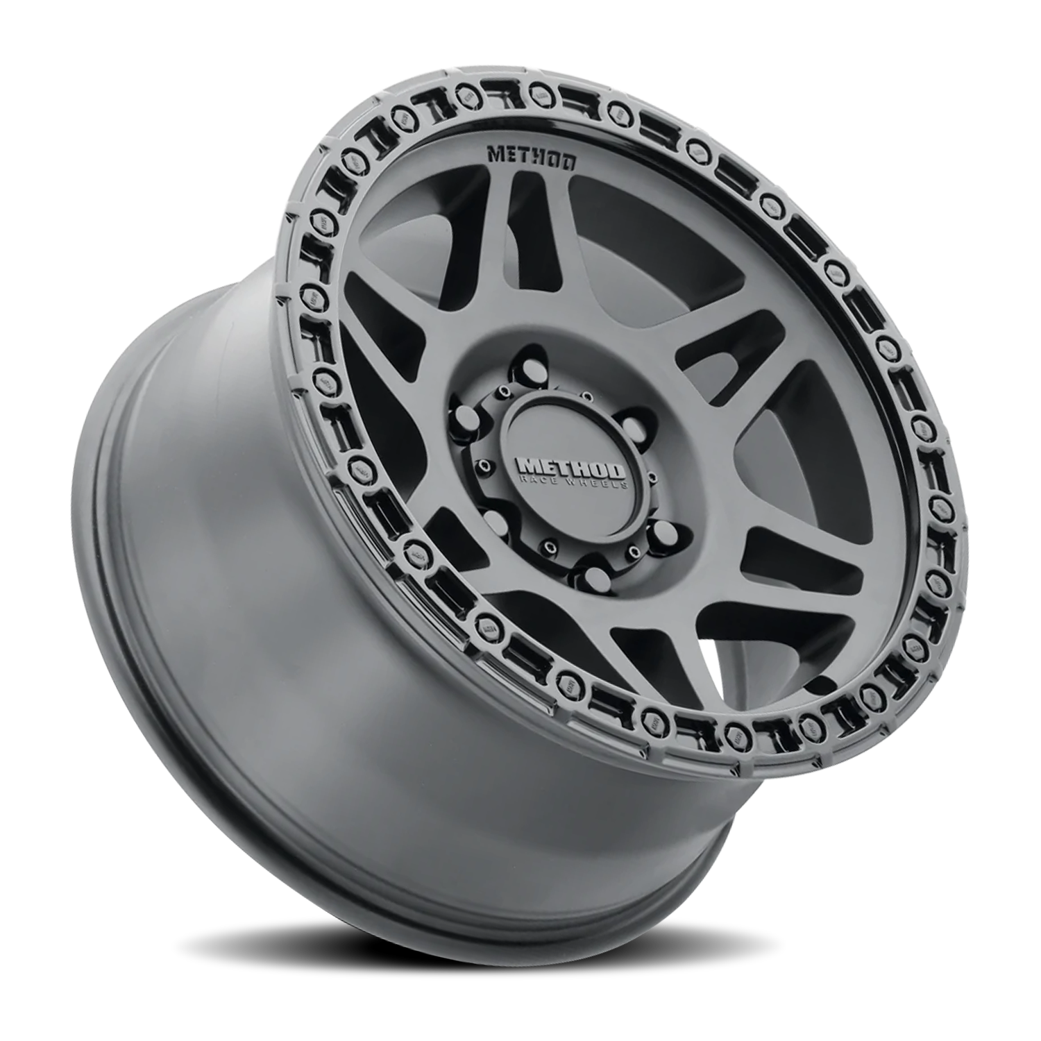 METHOD WHEELS | Aluminum Wheels 17x8.5 MR312 Bolt Pattern 6 On 139.7 Offset 0 Lip Size 0.98 Double Matte Black MBGL Gloss Black Lip Method | MR312785601000