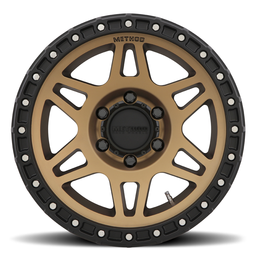 METHOD WHEELS | Aluminum Wheels 17x8.5 MR312 Bolt Pattern 6 On 120 Offset 0 Lip Size 0.98 Method Bronze BRZ Matte Black Lip Method | MR31278562900