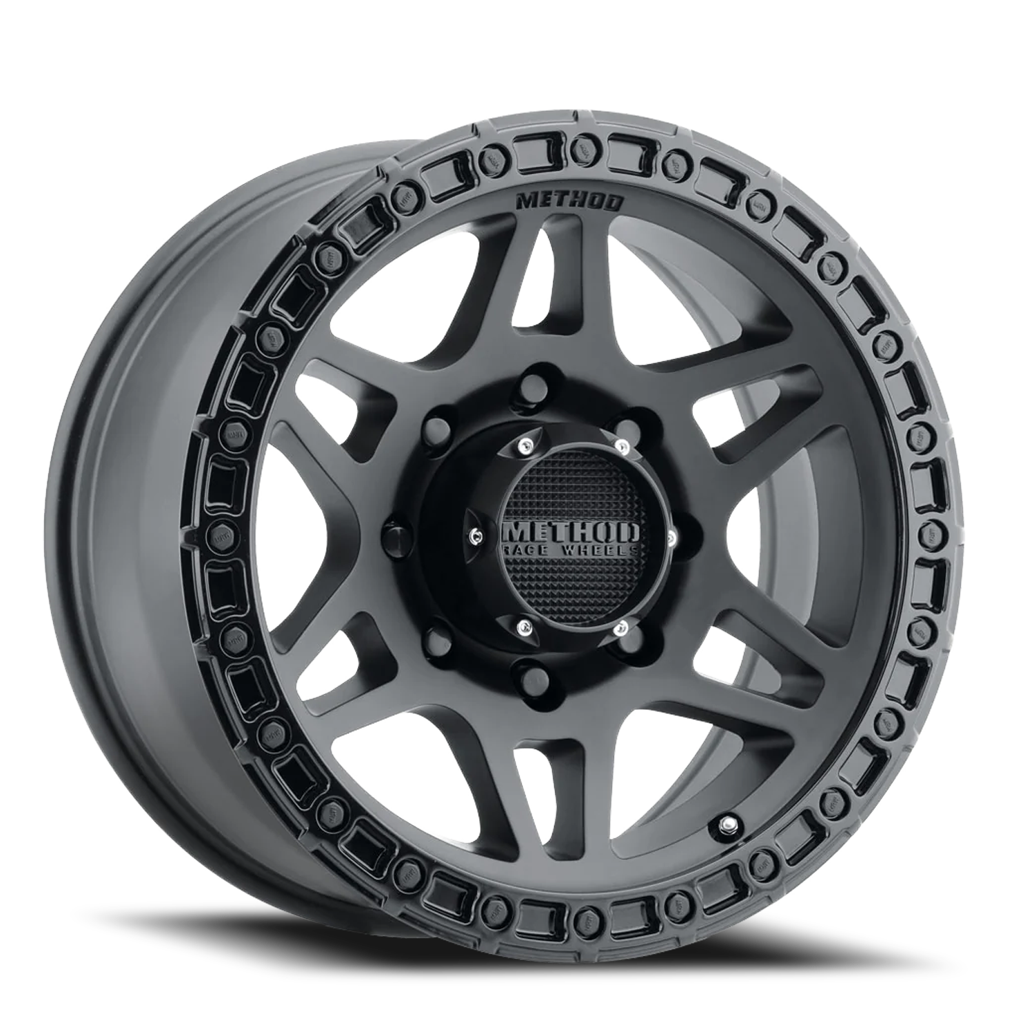 METHOD WHEELS | Aluminum Wheels 17x8.5 MR312 Bolt Pattern 8 On 170 Offset 0 Lip Size 0.98 Double Matte Black MBGL Gloss Black Lip Method | MR312785871000
