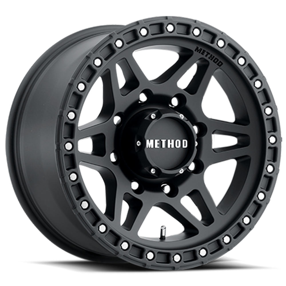METHOD WHEELS | Aluminum Wheels 17x8.5 MR312 Bolt Pattern 8 On 170 Offset 0 Lip Size 0.98 Matte Black MB Method | MR31278587500